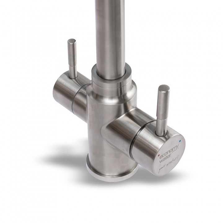 Konyhai csaptelep víztisztítóhoz, 3-utas, Inox