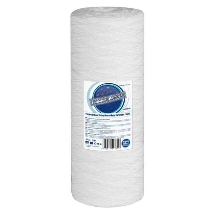 Előszűrő fonalas 10" Big Blue -5-mikronos Aquafilter