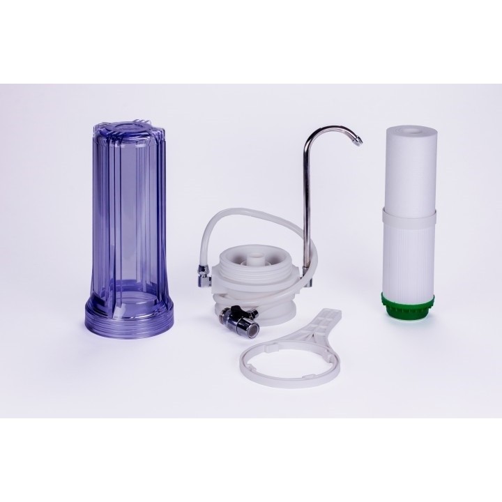 Kétlépcsős asztali víztisztító KDF-fel