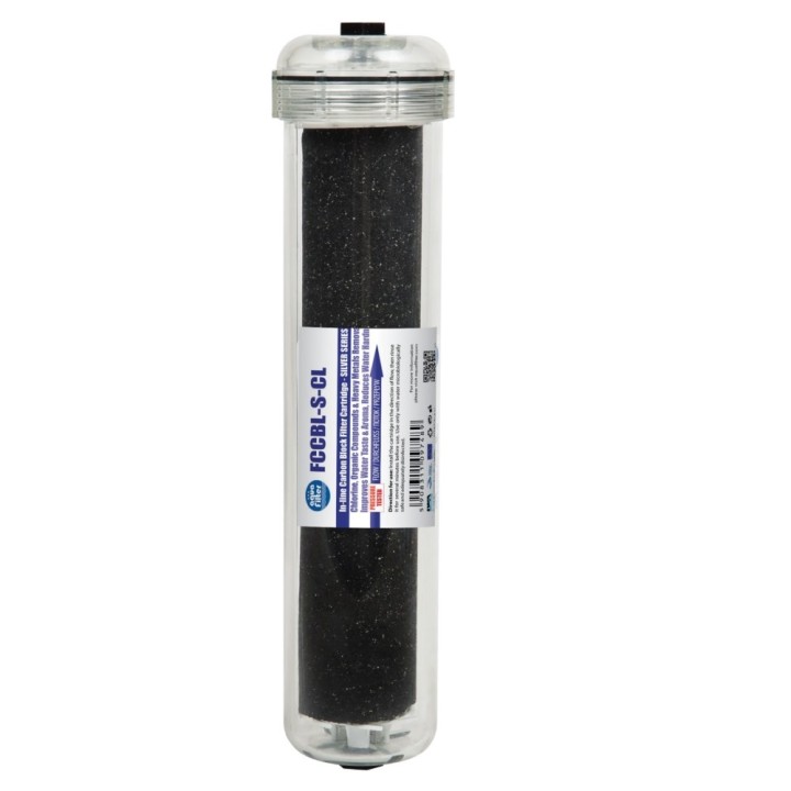 Aktív szén blokk előszűrő Aquafilter 12 x 2,5 - In-Line