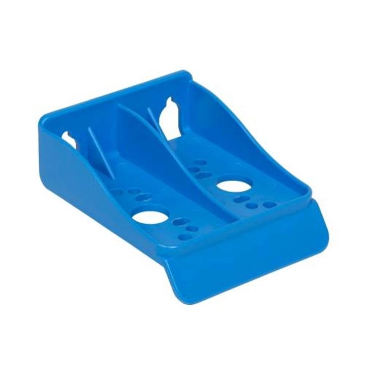 Tartó konzol 1db 5" és 10"-os szűrőházhoz nyomásmérő hellyel (kék), Aquafilter