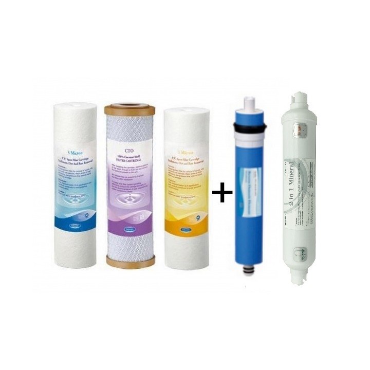 Vízszűrő készlet 4 db-os ozmózis víztisztítókhoz,vízszűrő berendezés