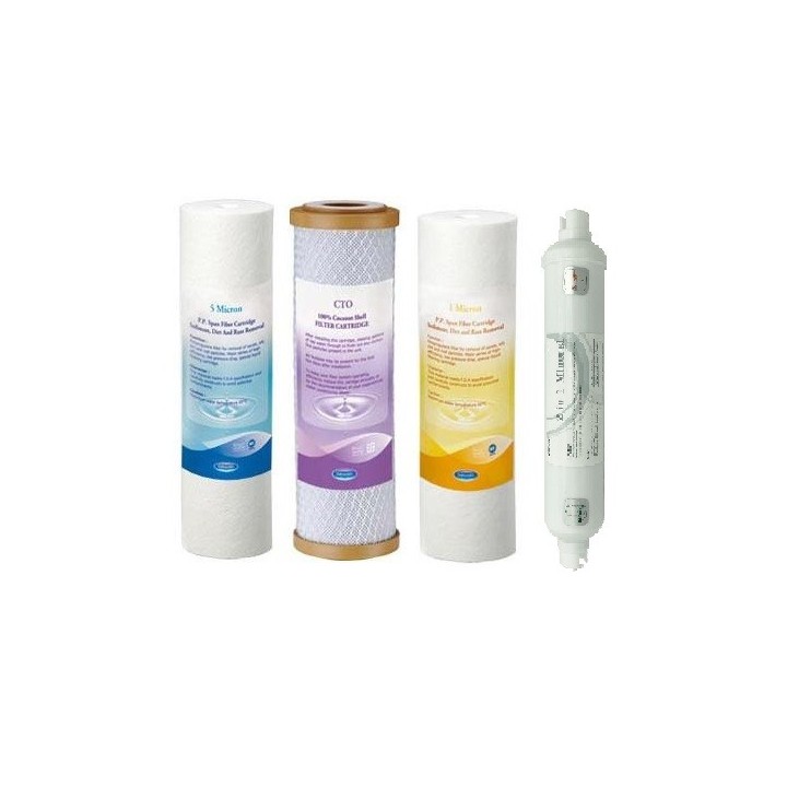 Vízszűrő készlet 4 db-os ozmózis víztisztítókhoz,vízszűrő berendezés