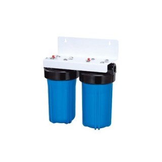 Big Blue 10"-os szűrőház 2 db-os konzolon szűrőház kulccsal szűrő nélkül