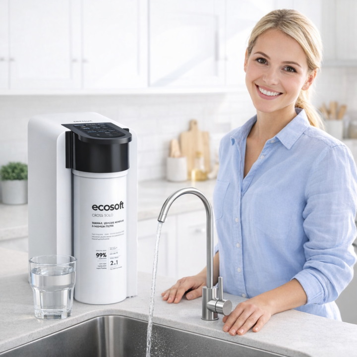 Ecosoft Cross Solo direkt átfolyós fordított ozmózisos víztisztító