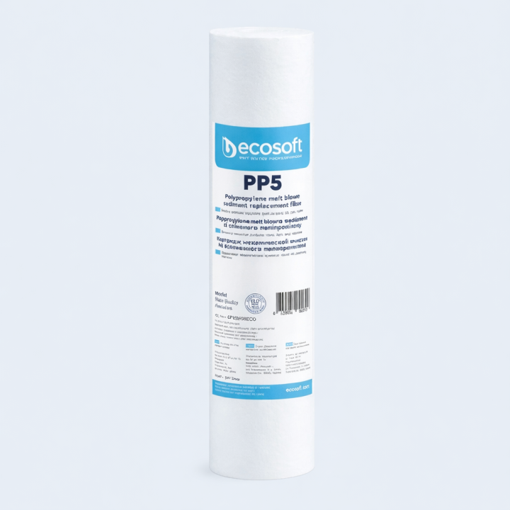 5 mikronos üledékszűrő 10" (2,5x10) – PP5 vízszűrő betét | Ecosoft