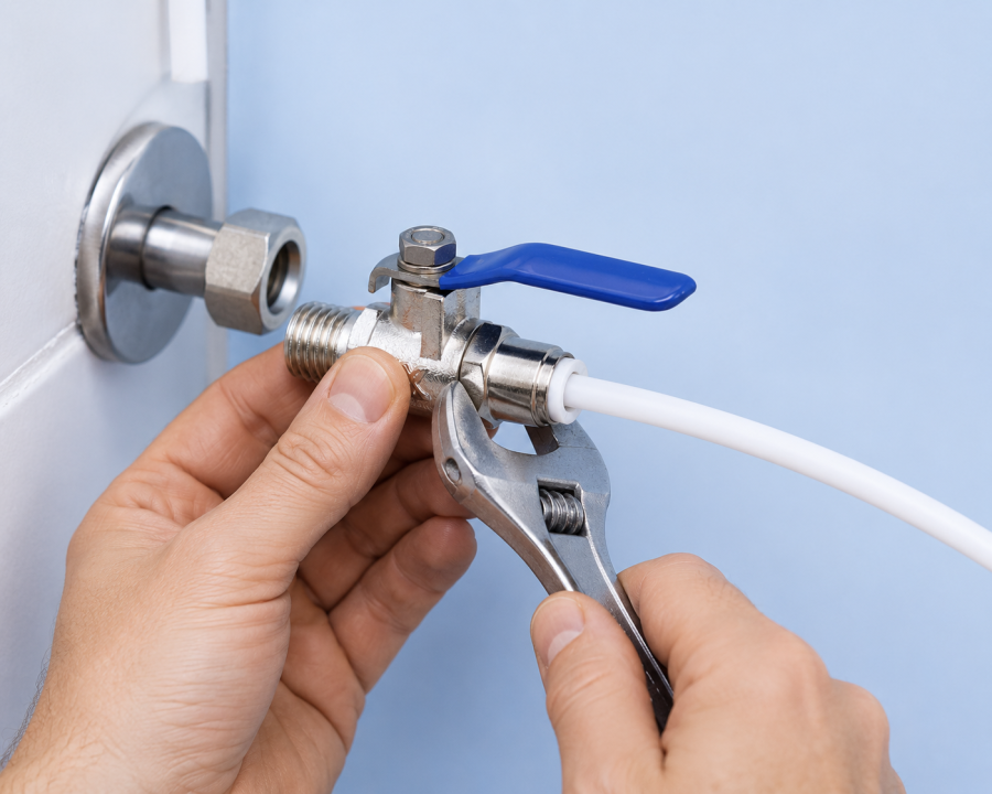 Főelzáró golyós csap 1/4" Quick,víztisztító berendezés,ozmózis