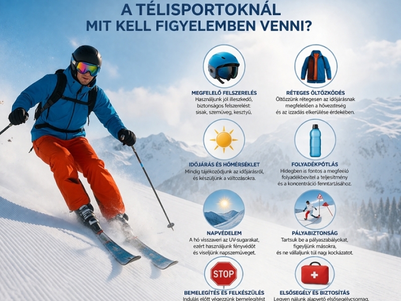 A télisportoknál mit kell figyelemben venni.