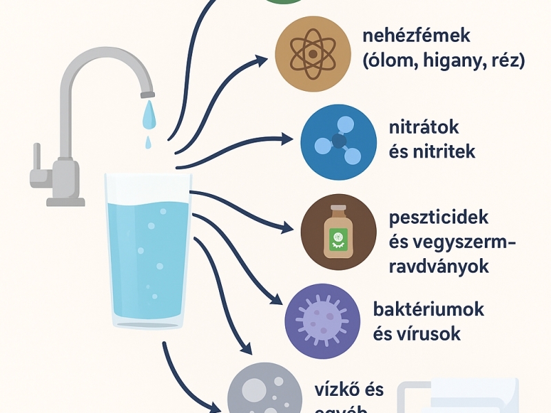 Mit távolít el a víztisztító az ivóvízből?